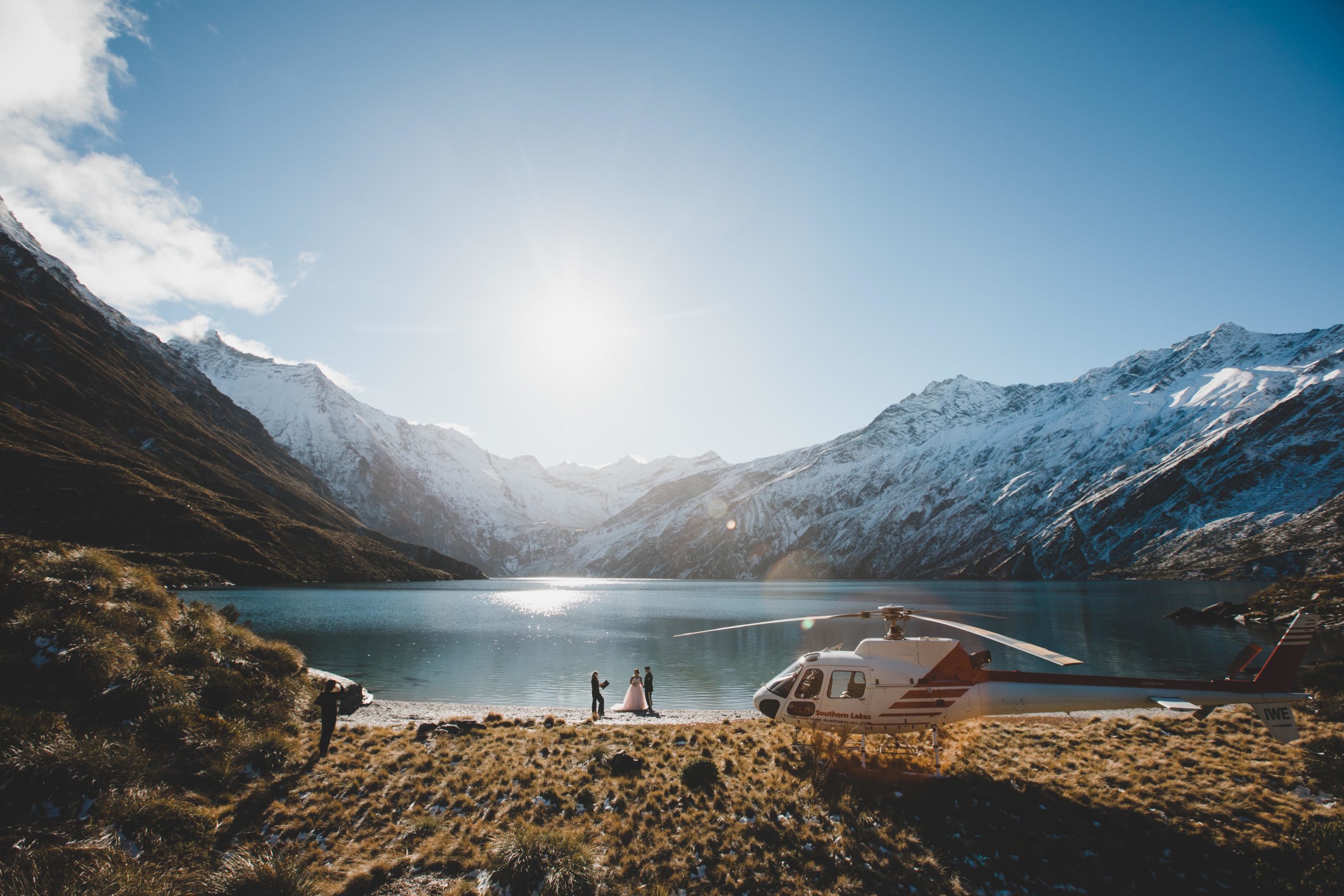 Heli Elopement Wedding