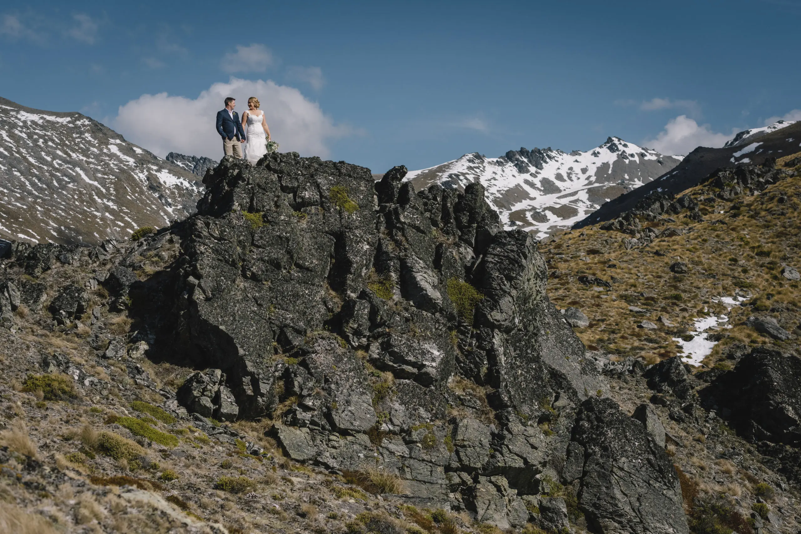 Heli Elopement Wedding Queenstown Mountain Wedding Queenstown