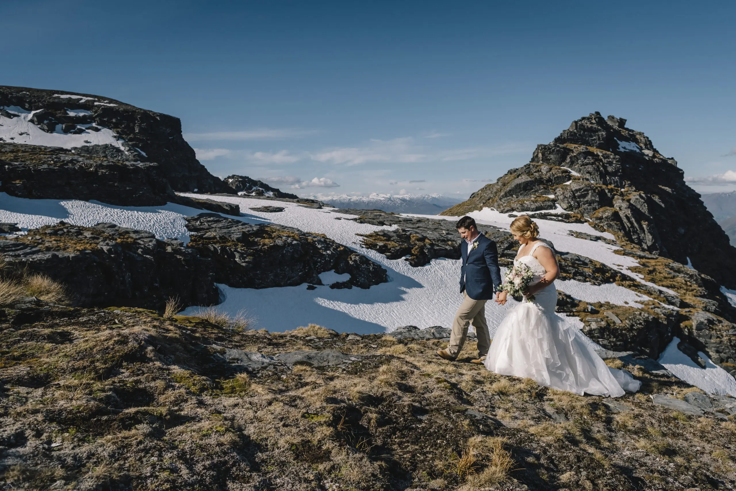 Heli Wedding Queenstown Spring Mountain Wedding