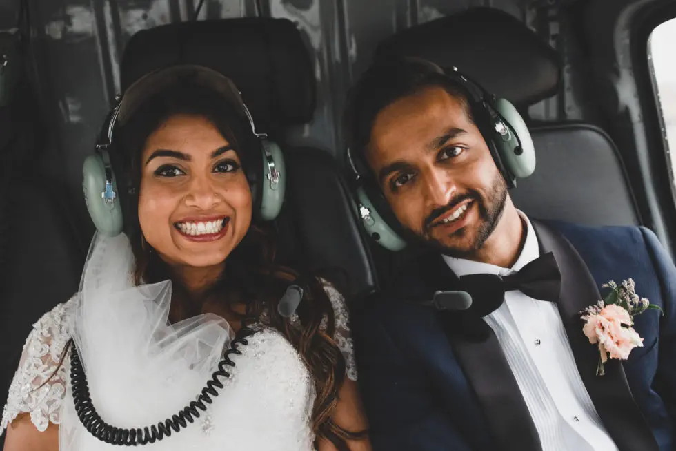 Heli Elopement Wedding